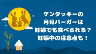 ケンタッキーの月見バーガーは妊婦でも食べられる？妊娠中の注意点も！