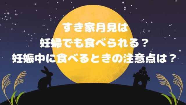 すき家月見は妊婦でも食べられる？妊娠中に食べるときの注意点も！